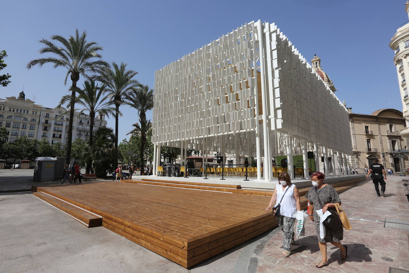 Fotos: Así es el Ágora de la plaza del Ayuntamiento de Valencia