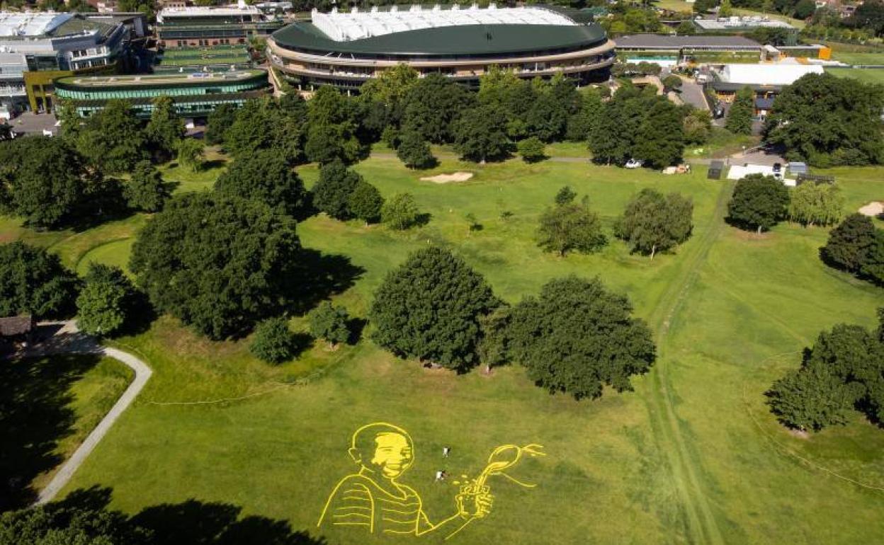 Vista aérea de Wimbledon.