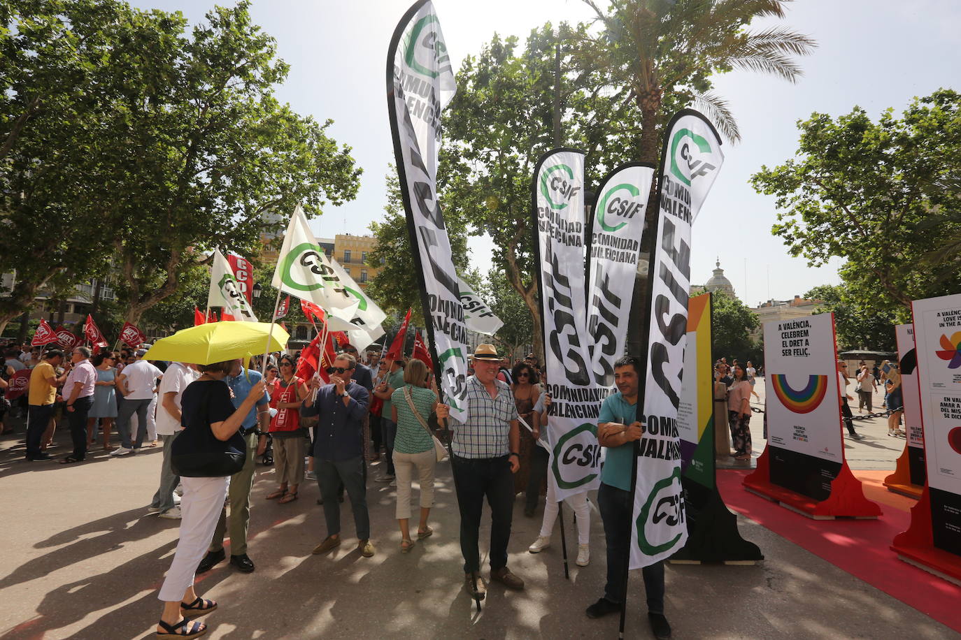 Manifestación este jueves frente al consistorio.