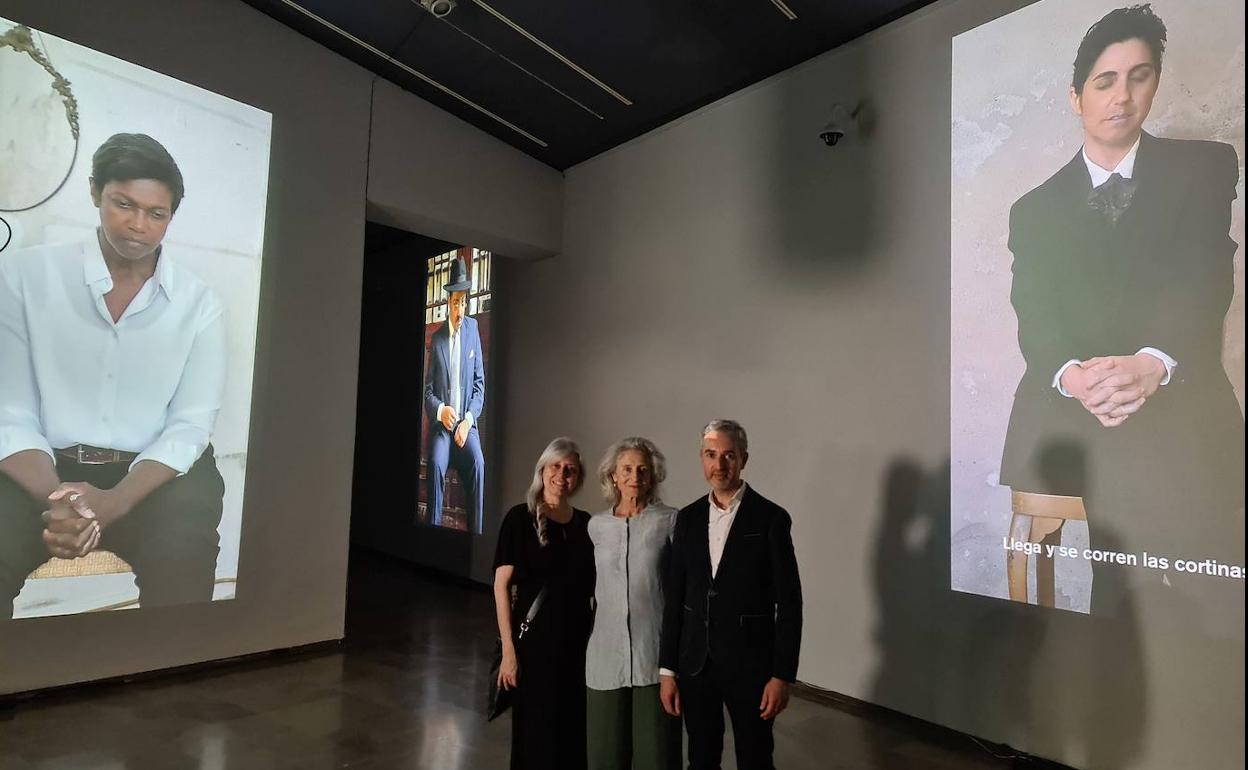 Pérez Pont en la exposición 'Diana Blok. Monólogos de Genero', que no se ha presentado a los medios de comunicación. 