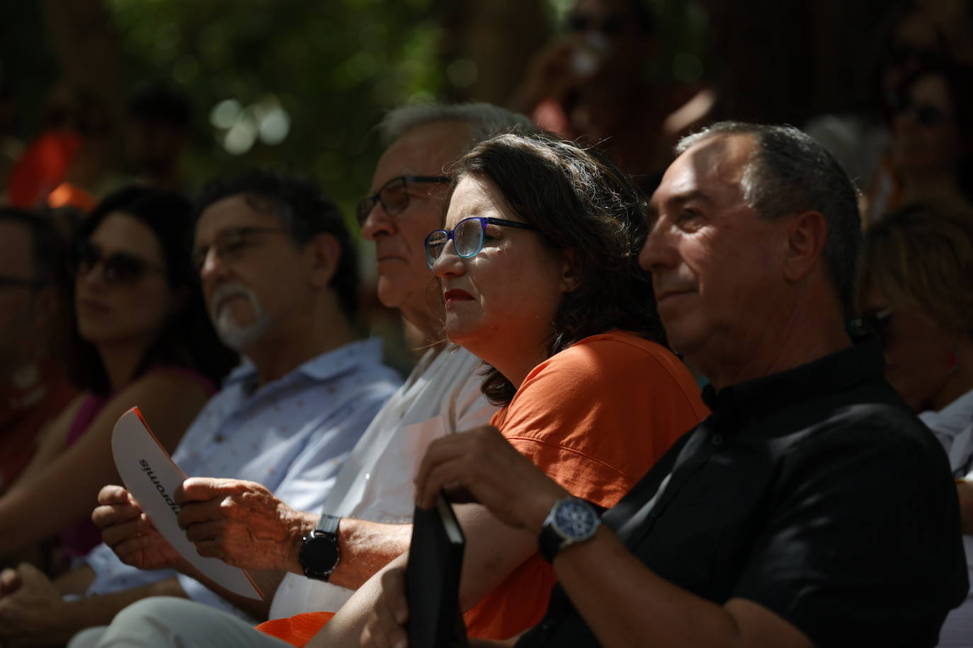 Fotos: Primer acto de partido de Compromís tras la imputación de Oltra