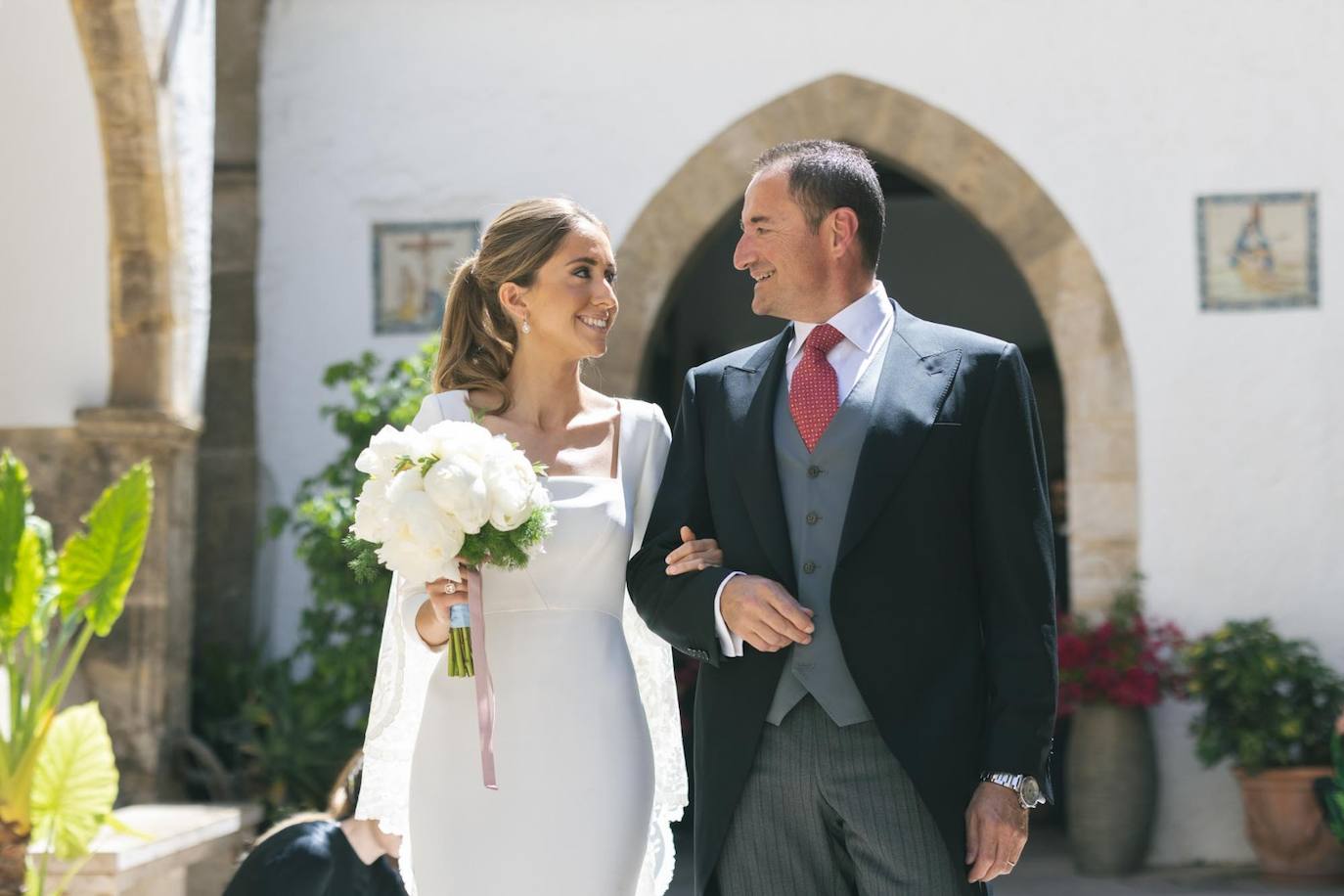 Ana Láinez y su padre, Manuel Láinez.