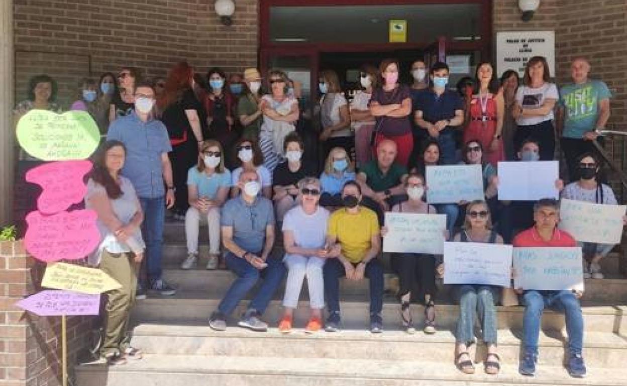 Protesta organizada por el sindicato Csif. 