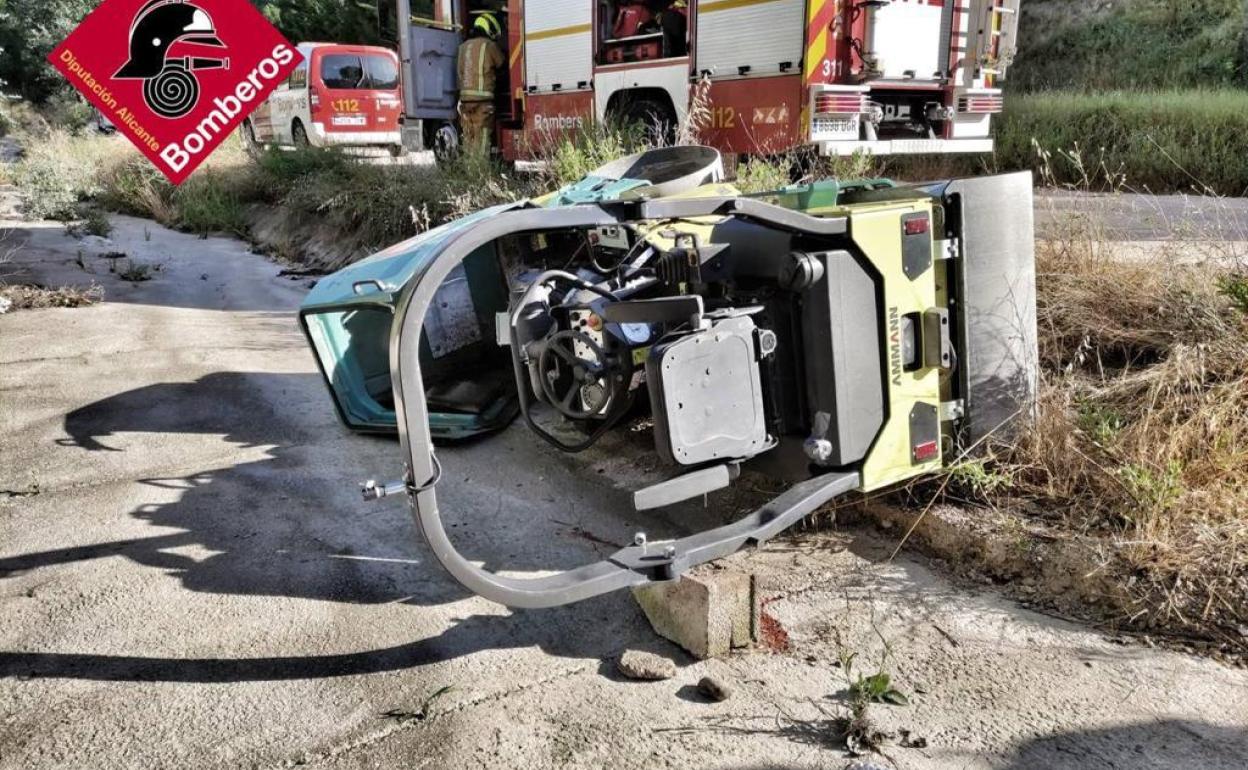 Vehículo con el que el fallecido ha sufrido el accidente. 