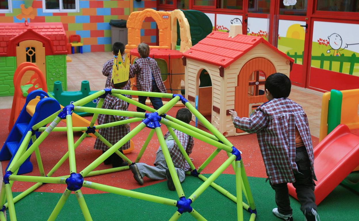 Niños en una guardería de Valencia. 