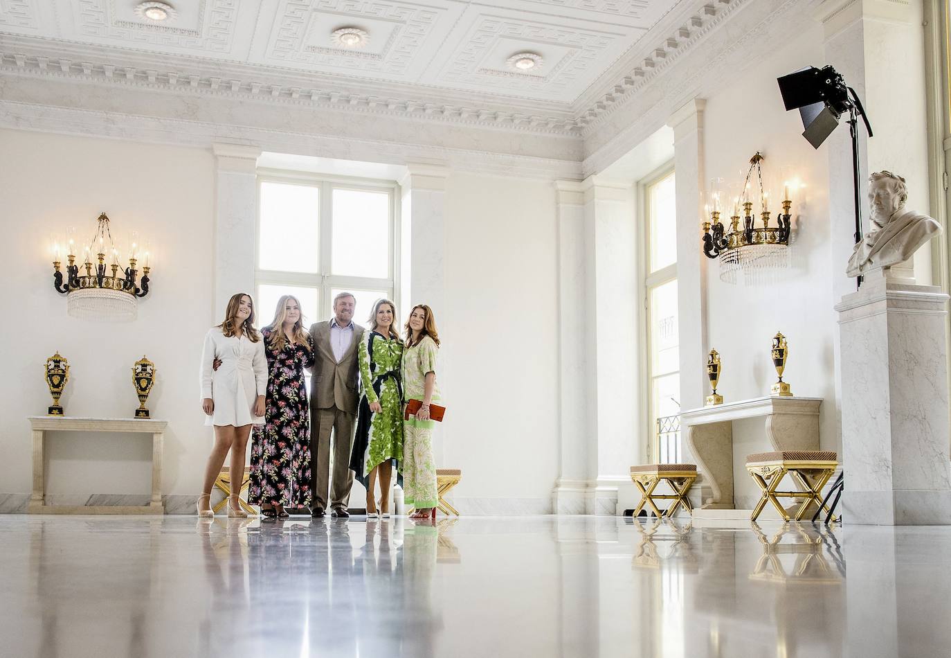 La reina Máxima, el rey Willem-Alexander y sus hijas, las princesas Ariane, Amalia y Alexia. 