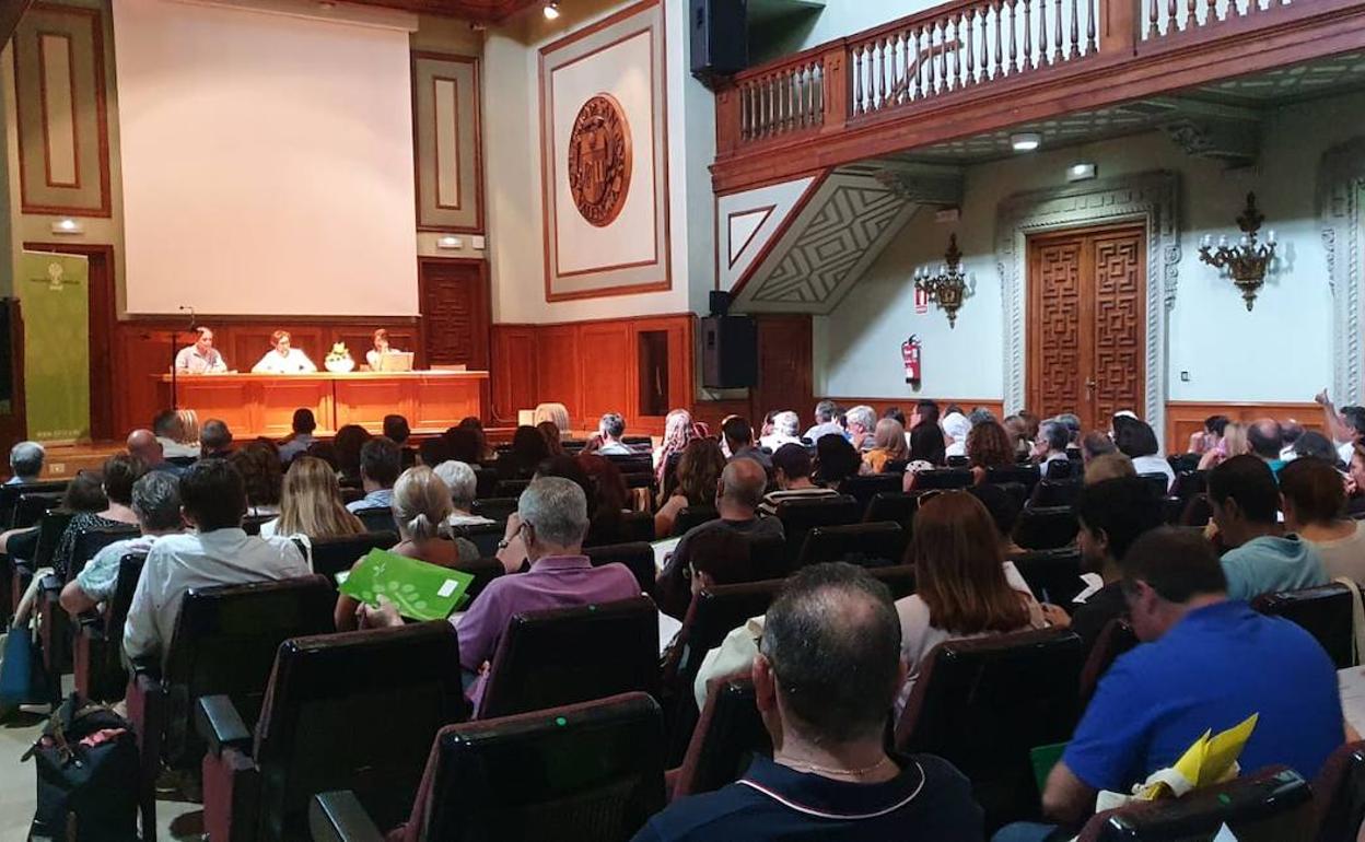 Un instante de la asamblea de Escuelas Católicas. 