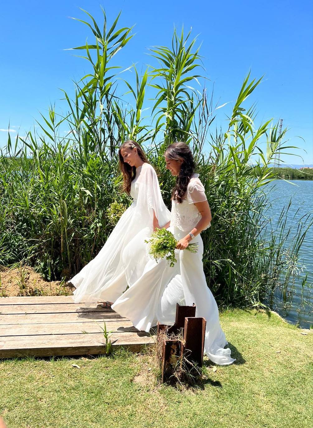 Celia Giner e Inés Pla, tras la ceremonia.