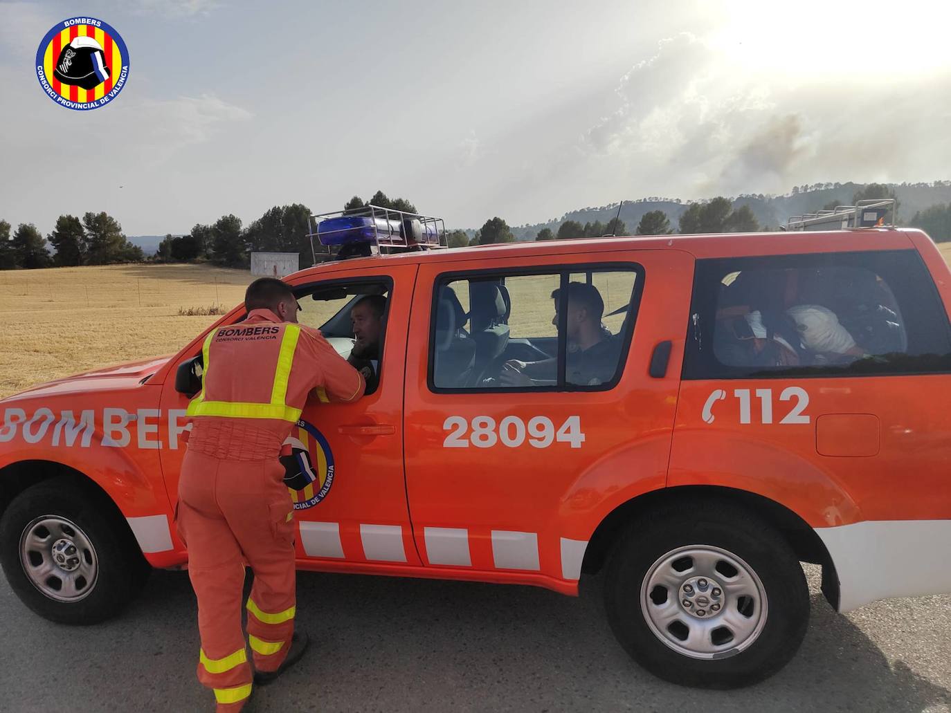 Fotos: Los bomberos luchan contra el fuego en el incendio de Venta del Moro