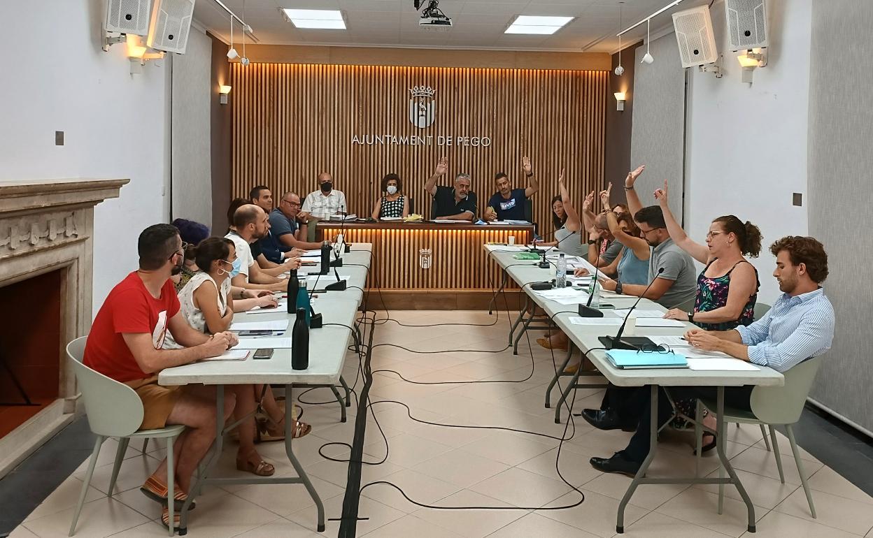 Momento de la votación del presupuesto de 2022