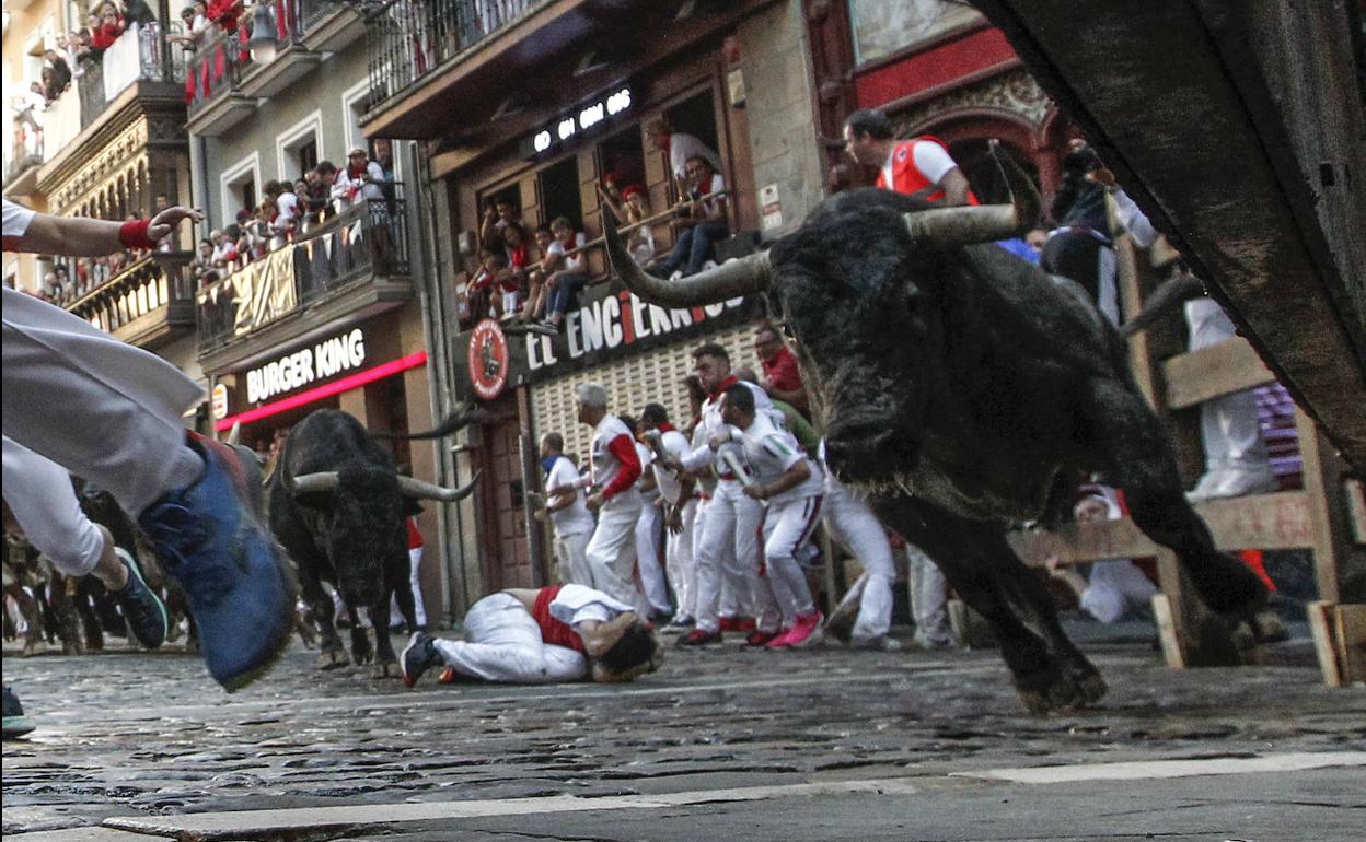 Tercer encierro de los Sanfermines. 