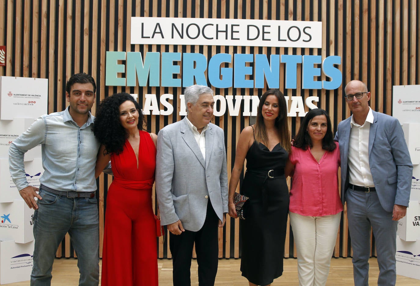 Paco Verdú, María José Chocano, Antonio Cerro, Virginia Ortu, Cristina Tirado y Alfonso Giner, de LAS PROVINCIAS. 