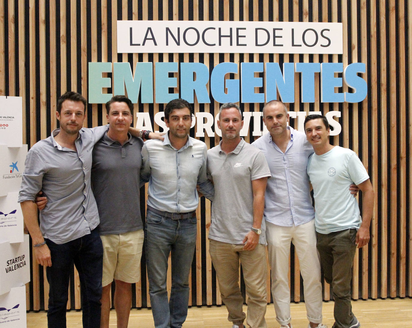 Ximo García Petit, Borja Zaragozá, Paco Verdú, Carlos Pla, Enrique Daniel Calatayud e Ignacio Ruiz, antiguos alumnos de ESIC. 