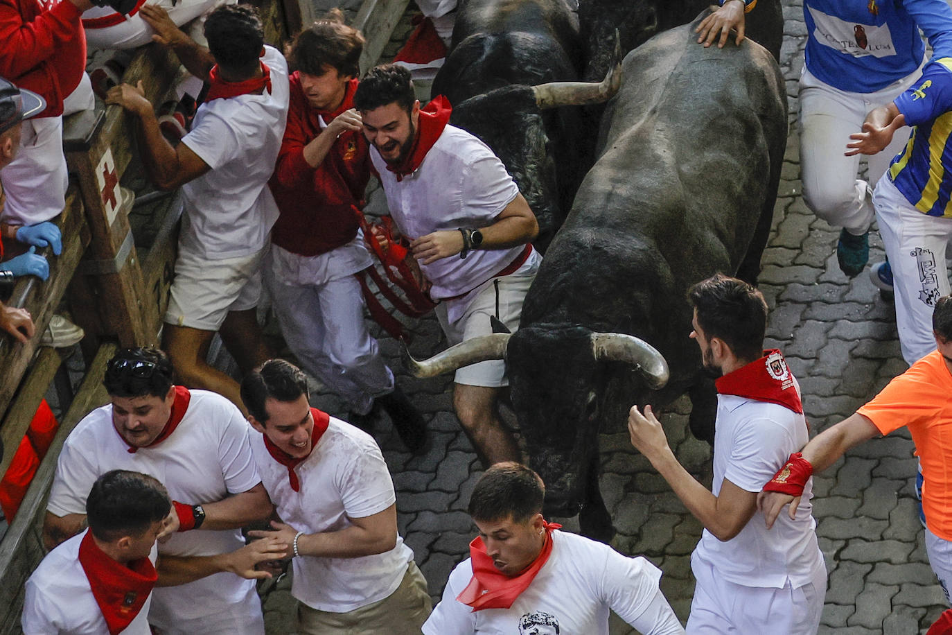 Fotos: Las fotos más espectaculares del tercer encierro de los Sanfermines 2022