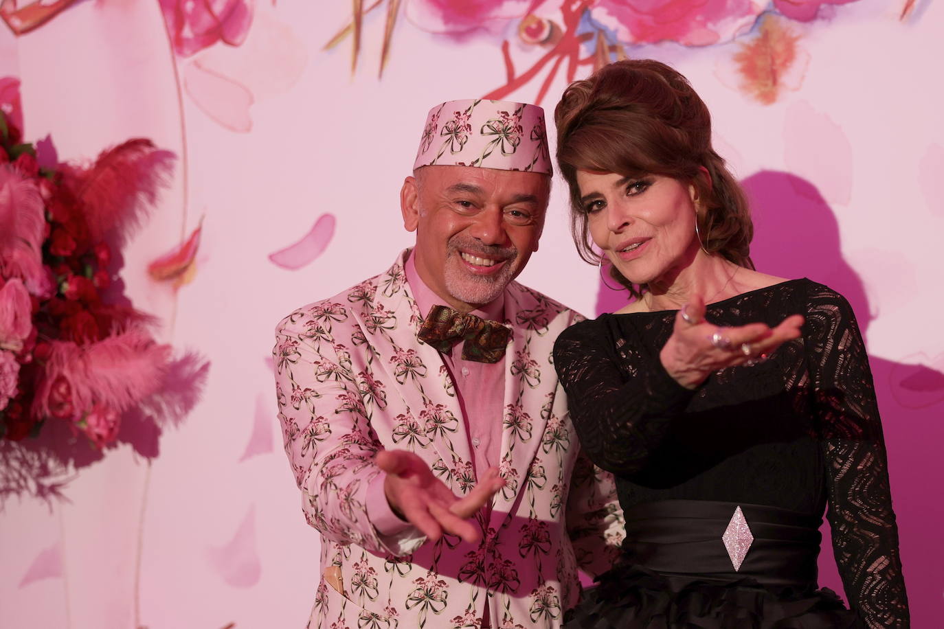 Christian Louboutin y Fanny Ardant.