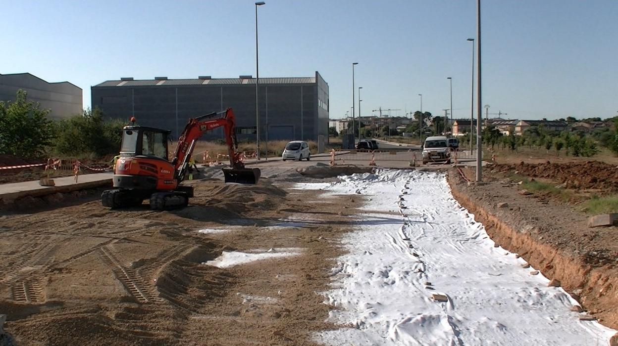 Obras en el polígono. LP