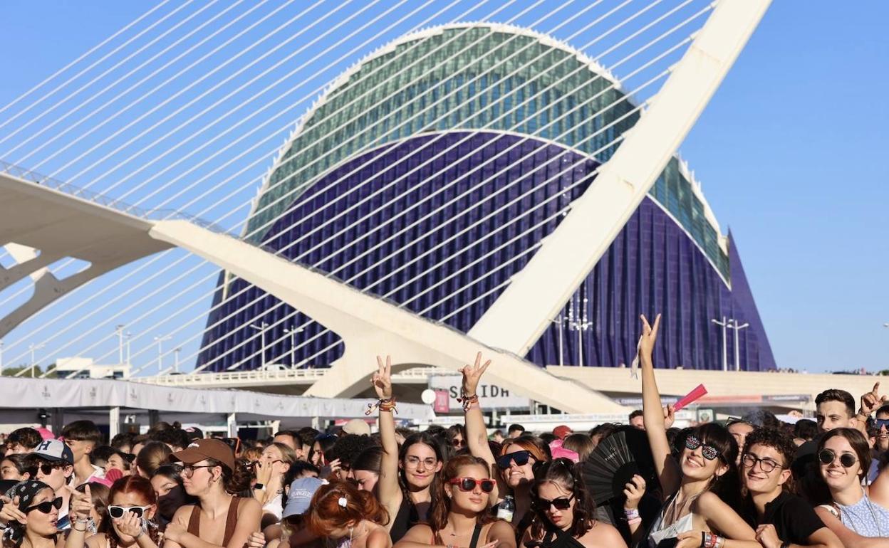 Público en uno de los conciertos celebrados en la Ciudad de las Ciencias. 