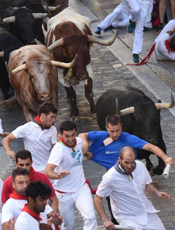 Fotos: Así ha sido el séptimo encierro de San Fermín