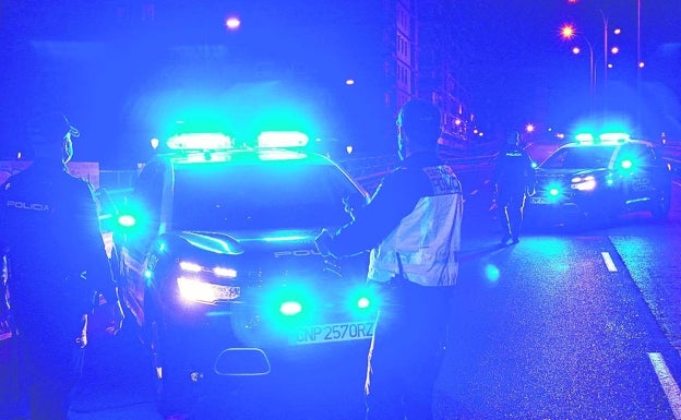 Un control policial en Valencia. 