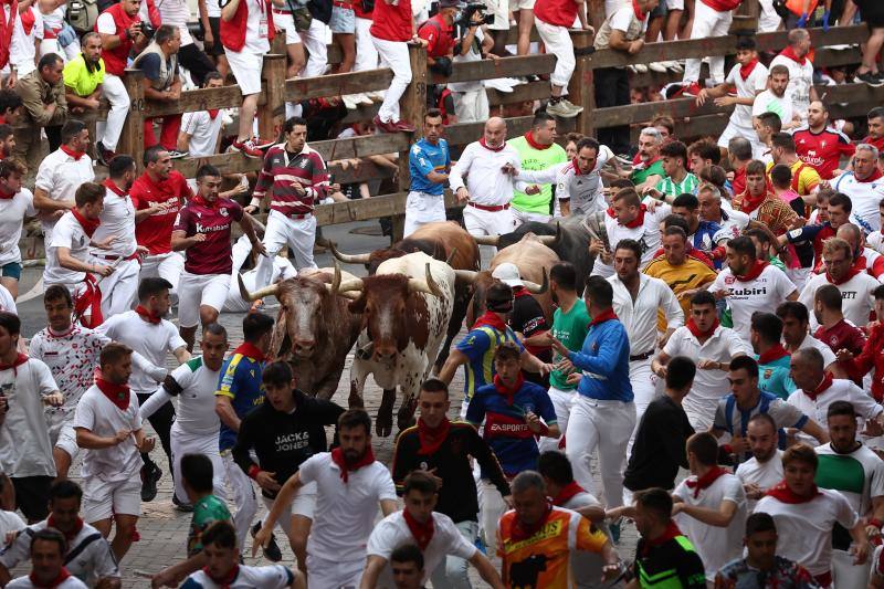 Fotos: Las mejores imágenes del encierro final de los Sanfermines