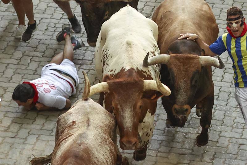 Fotos: Las mejores imágenes del encierro final de los Sanfermines