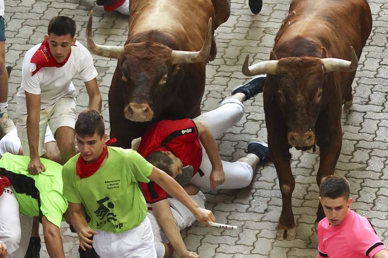 Fotos: Las mejores imágenes del encierro final de los Sanfermines