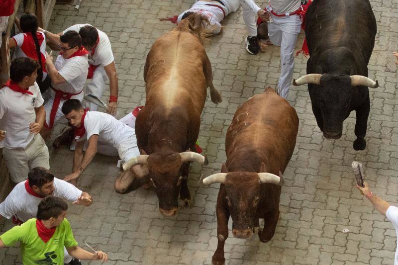 Fotos: Las mejores imágenes del encierro final de los Sanfermines