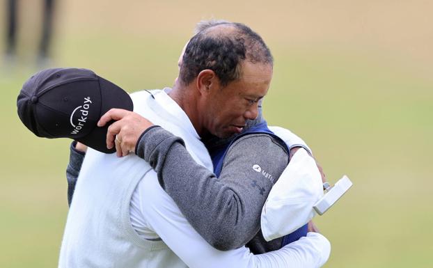 Tiger Woods se va llorando del British Open 