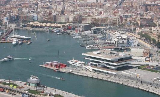 Vista de La Marina de Valencia. 