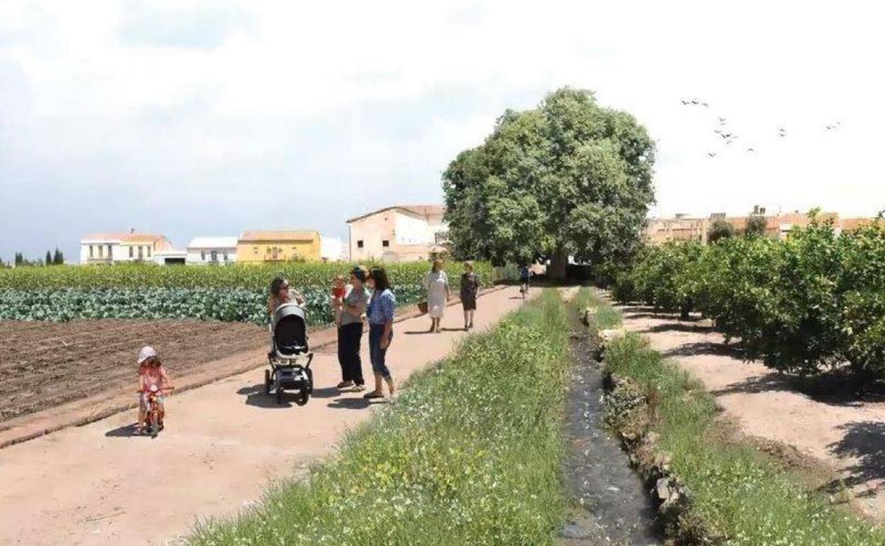 El anillo de L'Horta conectará los pueblos del norte y sur de la ciudad. 