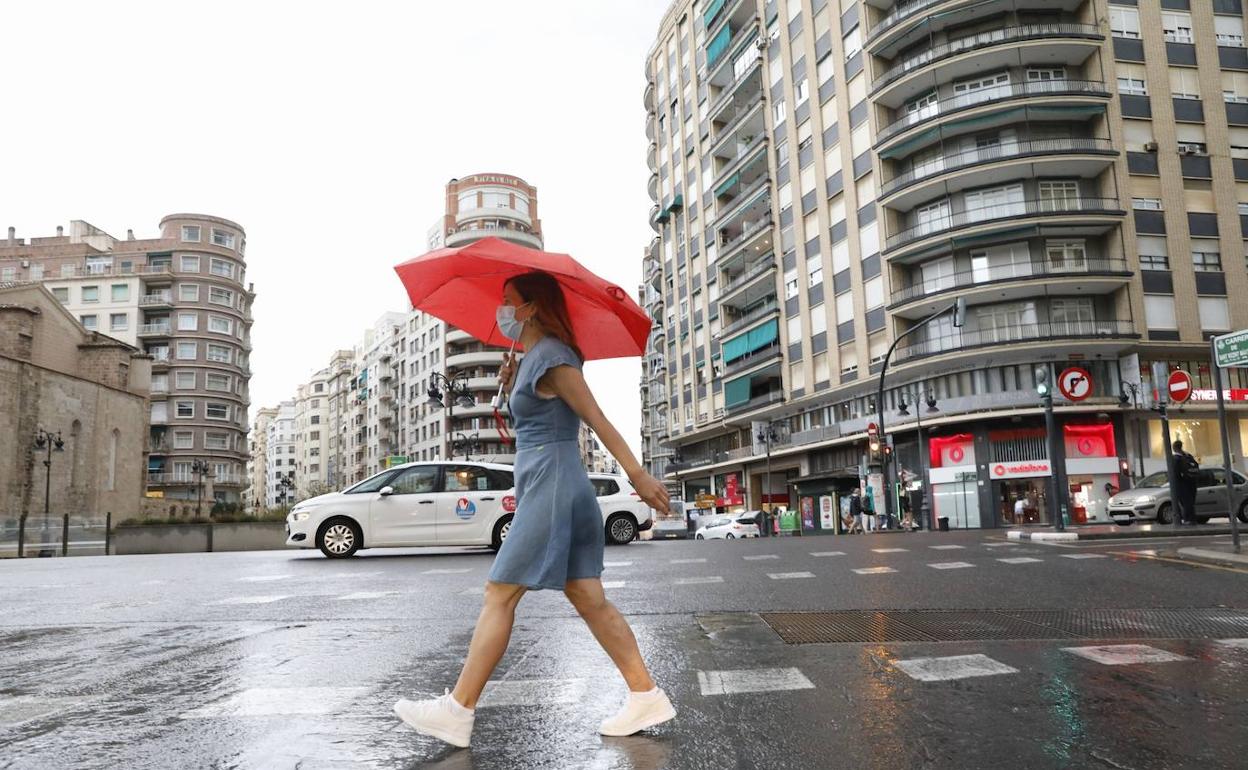 Lluvia en Valencia. 