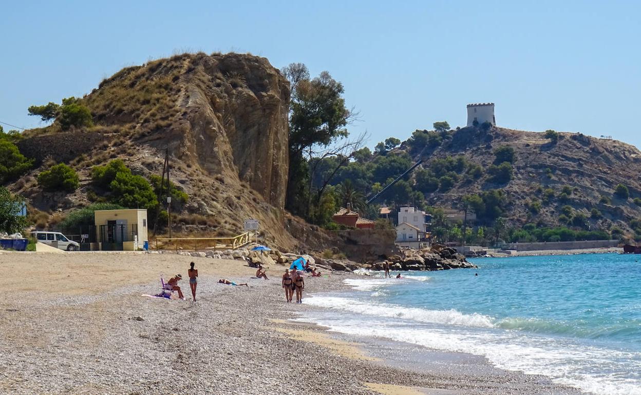 La playa Paradís de la Vila Joiosa tras las obras de recontrucción. 