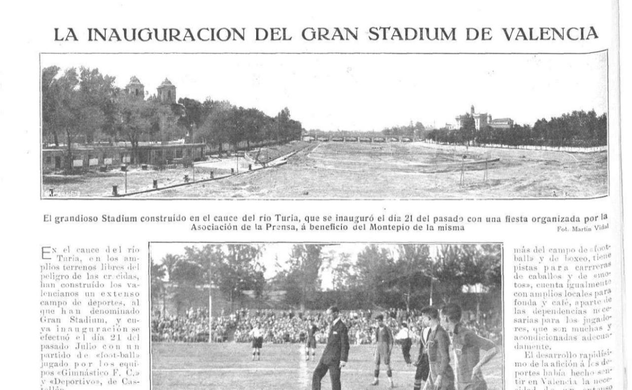 Jardín del Túria | El cauce donde jugaba el Stadium