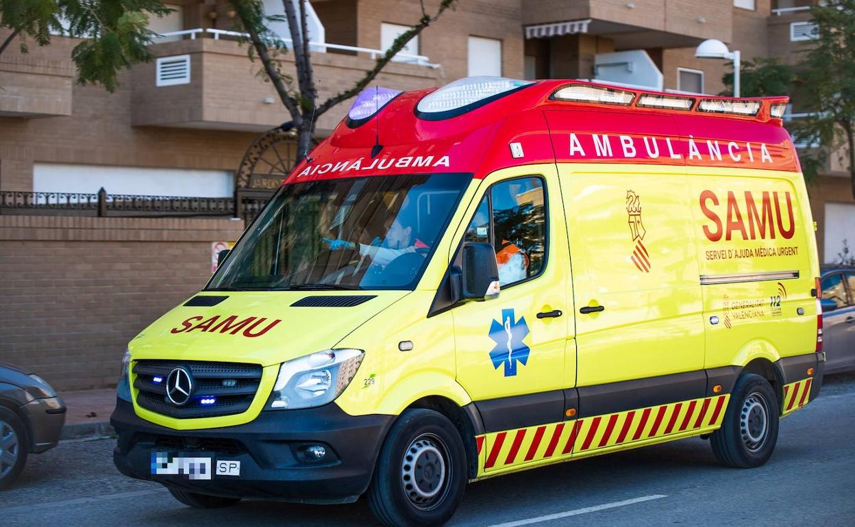 Una ambulancia del SAMU. 