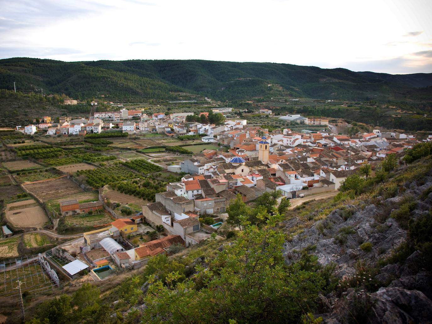 Vista de Quesa, municipio de La Canal de Navarrés.