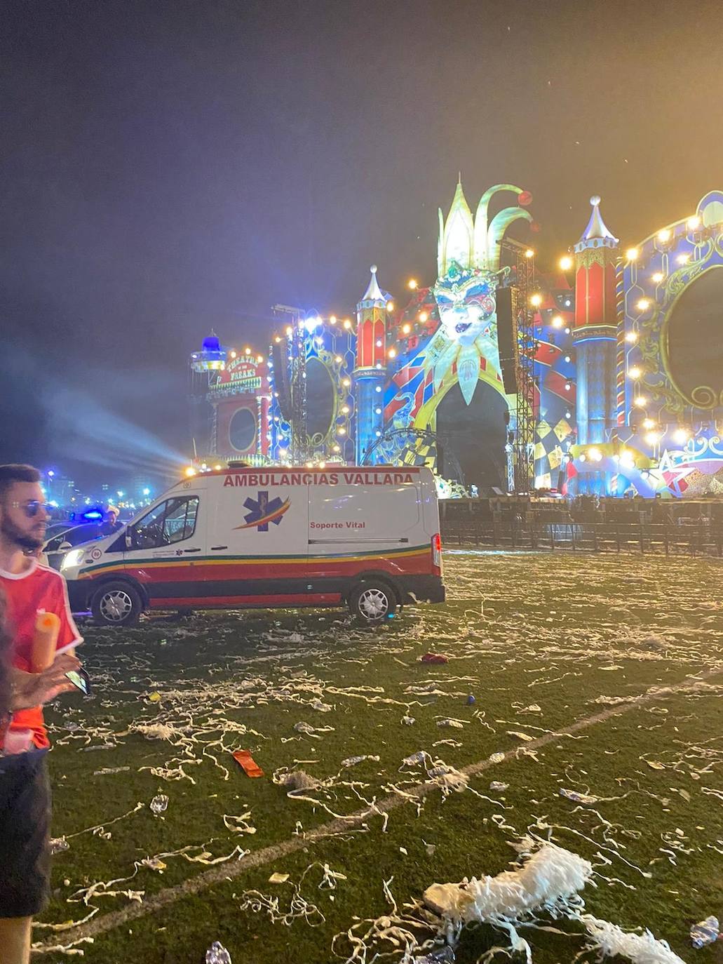 Fotos: Caos en el festival Medusa tras la caída de parte del escenario por fuertes ráfagas de viento