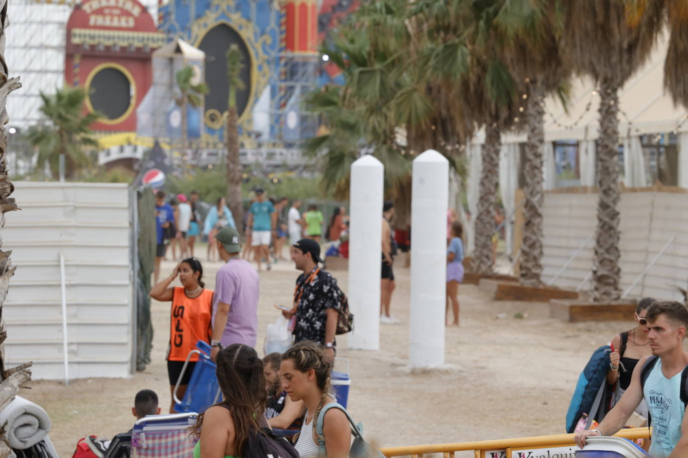 Fotos: Así ha quedado el recinto del festival Medusa tras la tormenta de arena