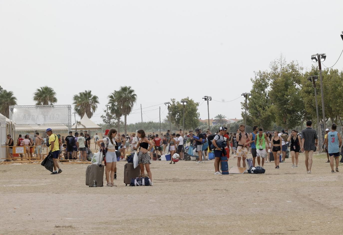 Fotos: Así ha quedado el recinto del festival Medusa tras la tormenta de arena