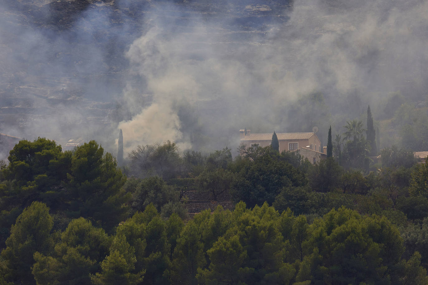 Fotos: Incendio en la Vall d&#039;Ebo