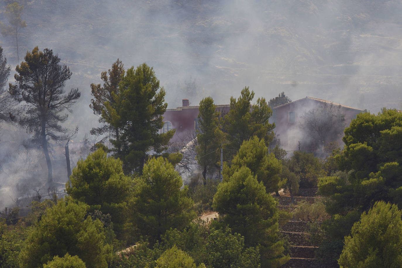 Fotos: Incendio en la Vall d&#039;Ebo