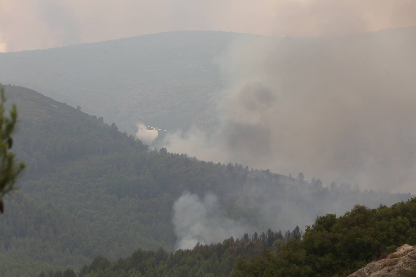 Fotos: Los bomberos siguen luchando contra el fuego en Bejís