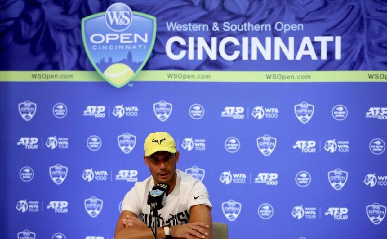 Nadal, en rueda de prensa.