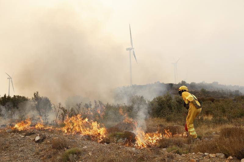 Fotos: Los bomberos siguen luchando contra el fuego en Bejís