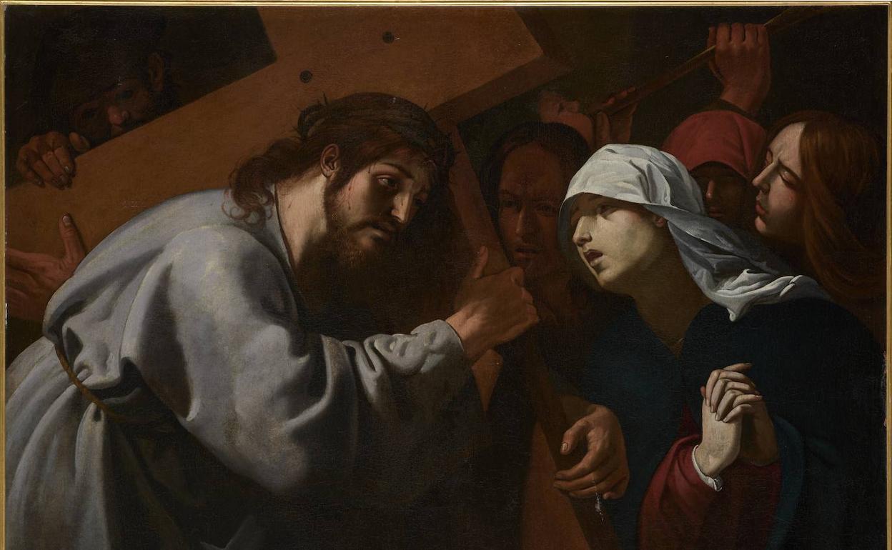 El 'Encuentro en la Vía Dolorosa entre Jesús y su Madre', de Juan Ribalta, es un óleo sobre lienzo de colección particular. 