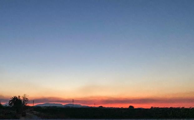 Alerta a la población de Olocau ante un incendio dentro del parque natural de la Sierra Calderona