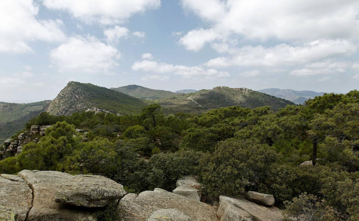 Sierra Calderona, parque natural al norte de la provincia de Valencia.