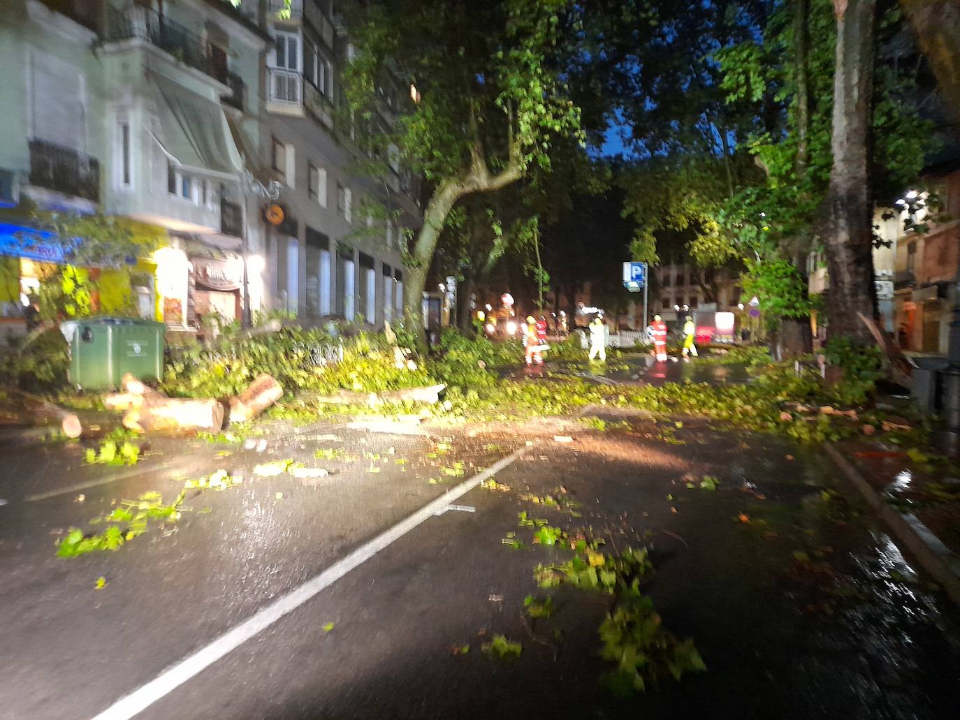 Fotos: Efectos del temporal de lluvia y viento a su paso por Xàtiva