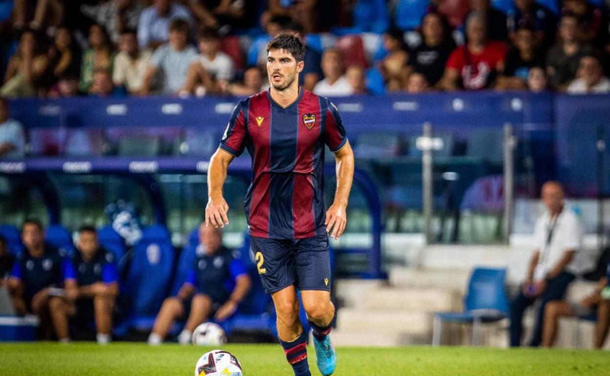 Gonzalo Melero, durante un partido del Levante.