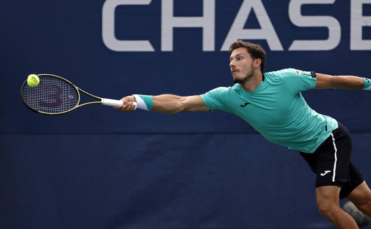 Pablo Carreño, en su partido contra Alexander Bublik.