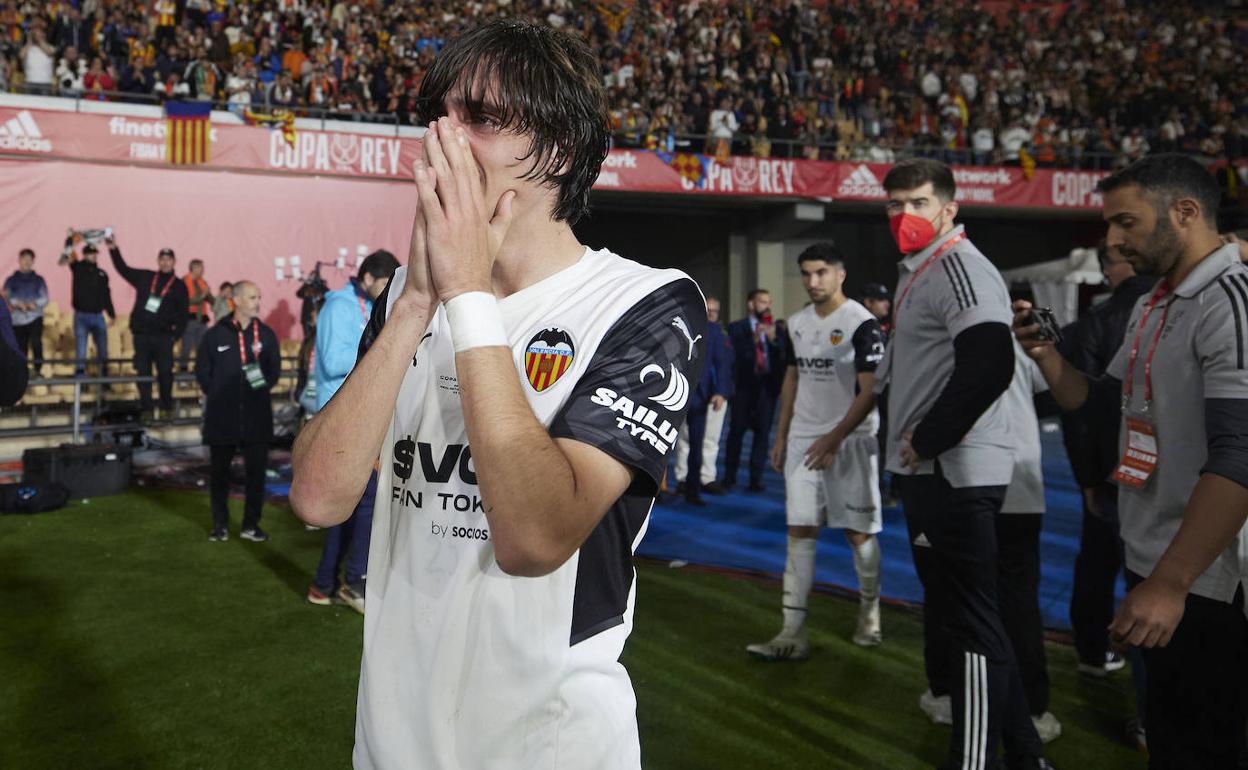 Bryan, tras la final de Copa de Sevilla. 